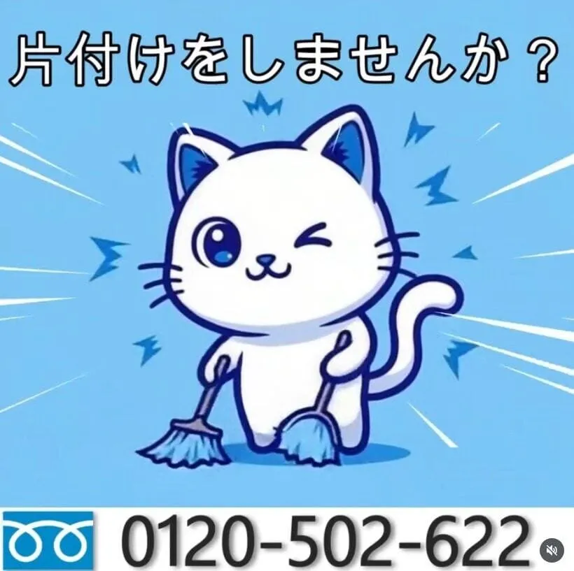 片付けをしませんか?青ねこ365 お片付けサービス 片付けをしませんか?青ねこ365 お片付けサービス